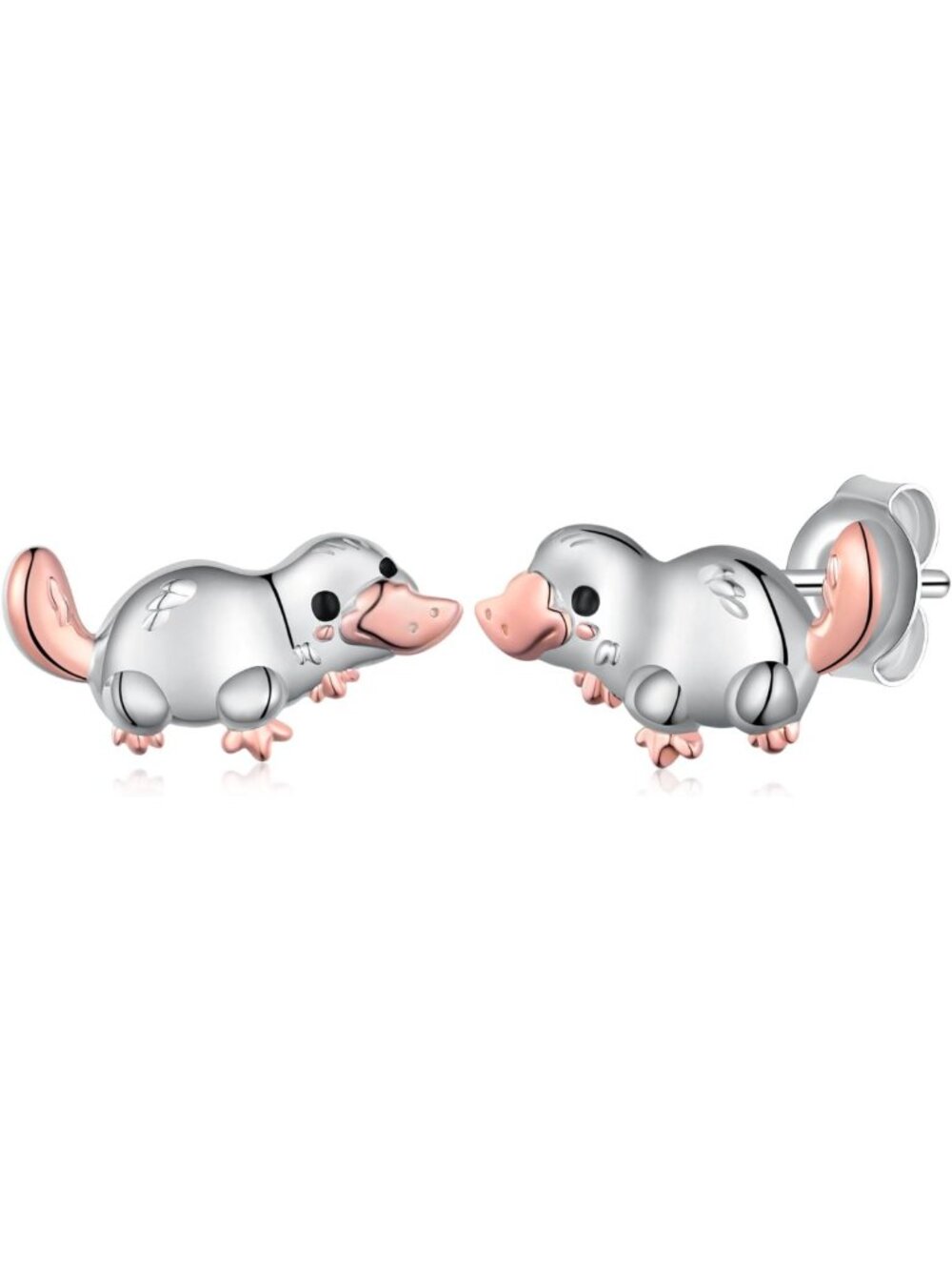 Sterling Silver Animal Stud Earrings - Raccoon, Bearded Dragon, Donkey & More!